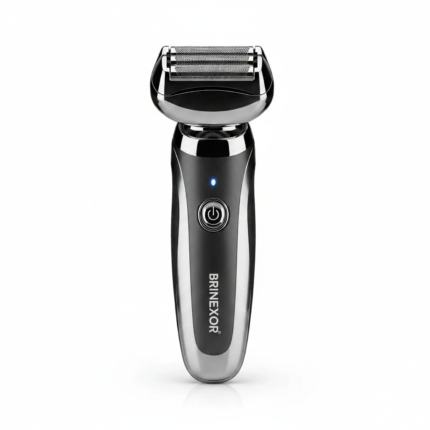 Brinexor Pro Metal Electric Foil Shaver | Wet & Dry Cordless Razor for Men